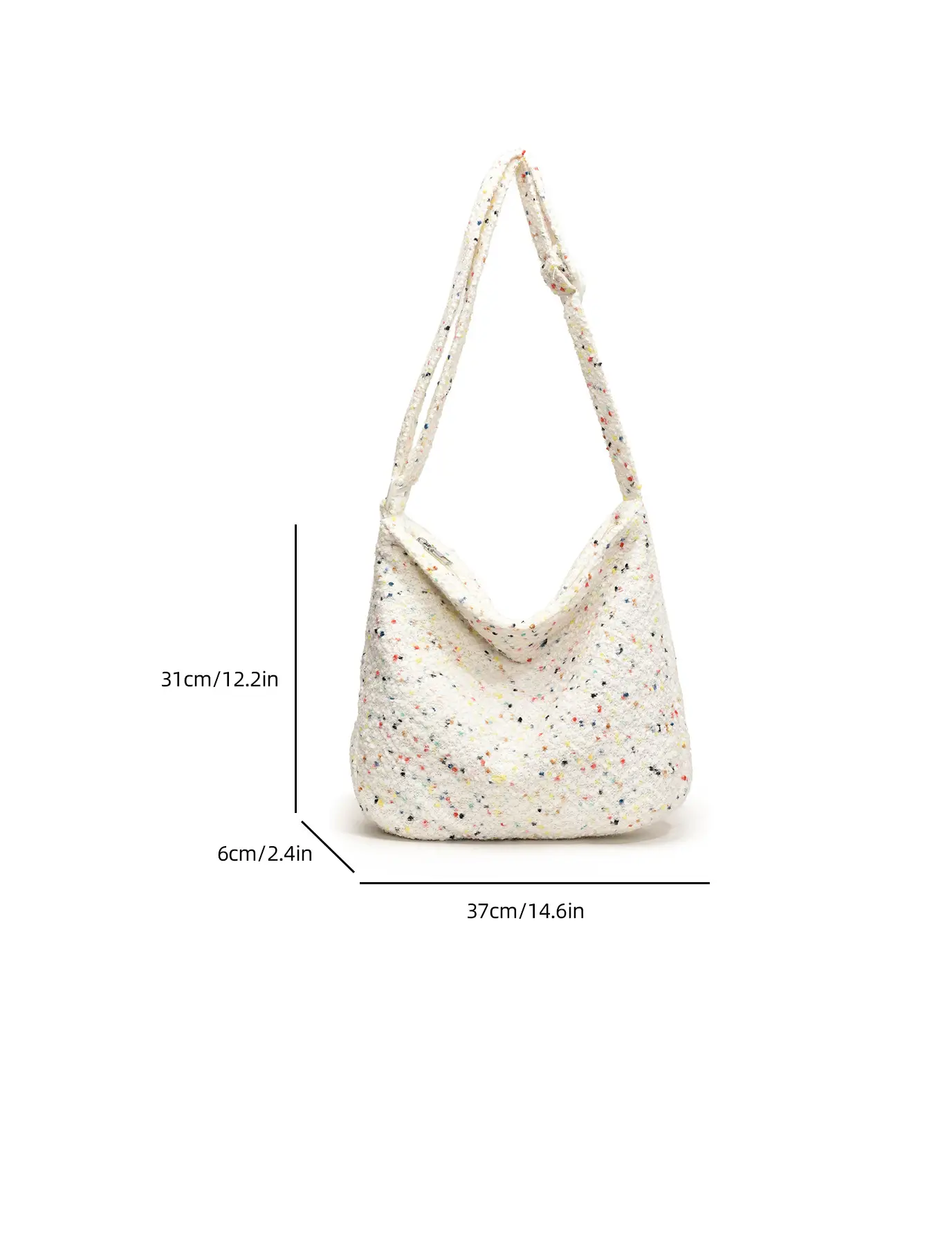 Plush Rabbit Embroidered Women's Shoulder Bag — feature 2