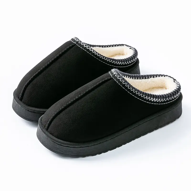 Men's Autumn and Winter Indoor Warm Plush Comfortable Couple's Slippers with a Stepping-On-Clouds Feel, Maternity Shoes for Women - Image 4