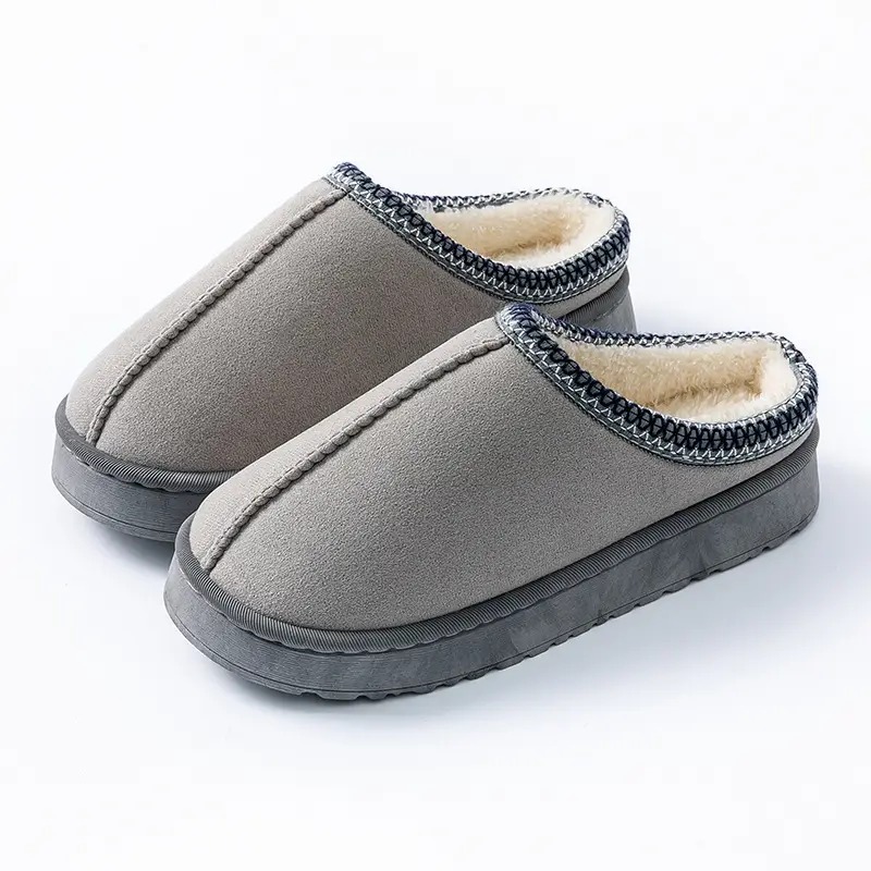 Men's Autumn and Winter Indoor Warm Plush Comfortable Couple's Slippers with a Stepping-On-Clouds Feel, Maternity Shoes for Women - Image 5