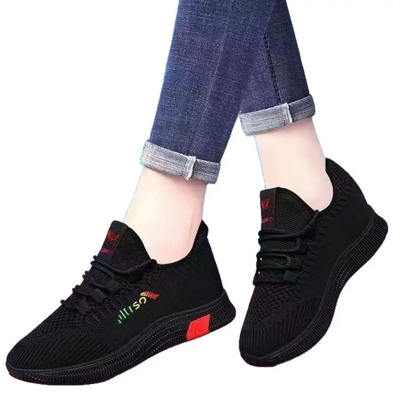 Old Beijing Cloth Shoes Non-Slip Soft-Soled Sports Shoes Black Running Shoes Non-Slip Soft-Soled Mother's Shoes Work Shoes for Women - Image 7