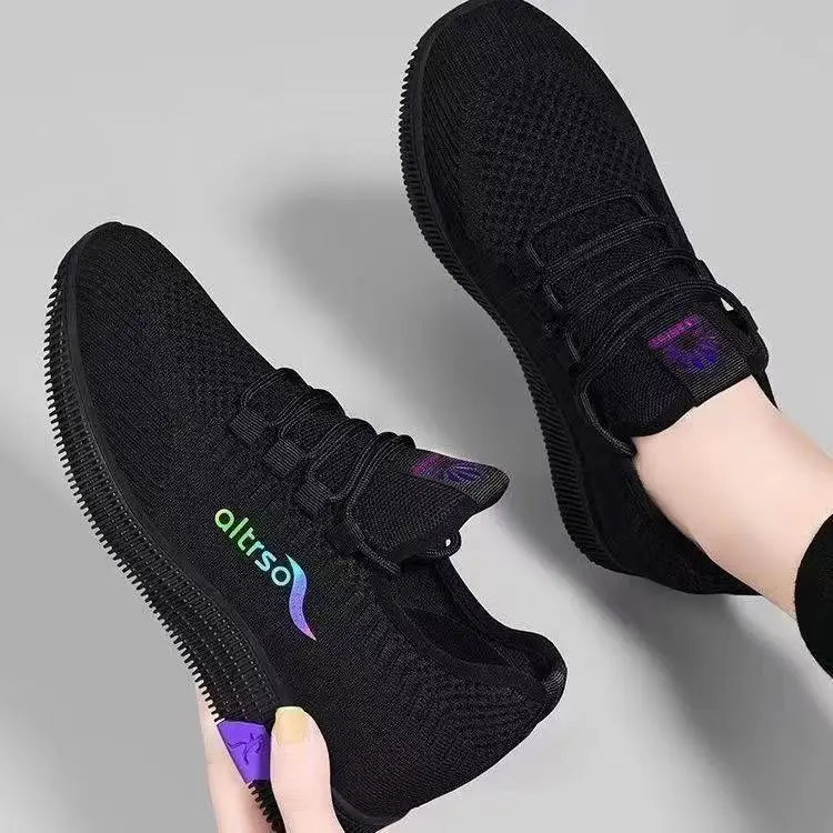 Old Beijing Cloth Shoes Non-Slip Soft-Soled Sports Shoes Black Running Shoes Non-Slip Soft-Soled Mother's Shoes Work Shoes for Women - Image 2