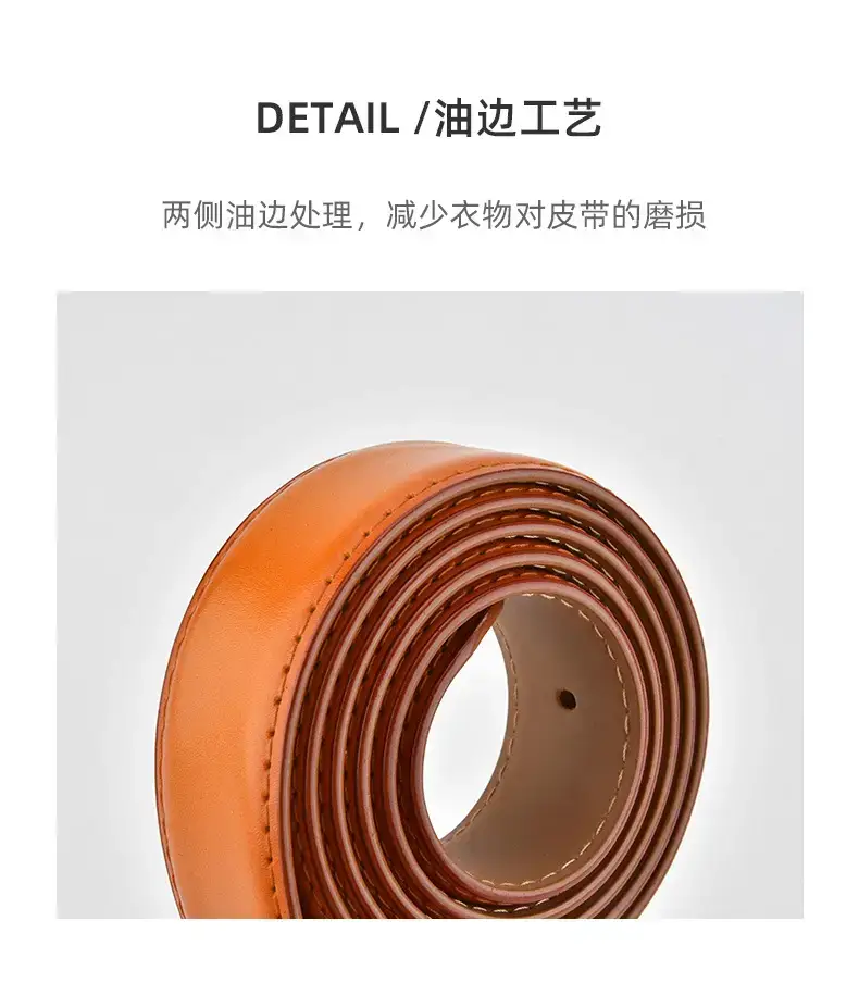 Red Letter C Buckle Women's Genuine Leather Belt — feature 7