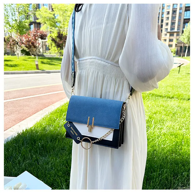 Korean Style Brown Crossbody Bag with Chain Strap — feature 10