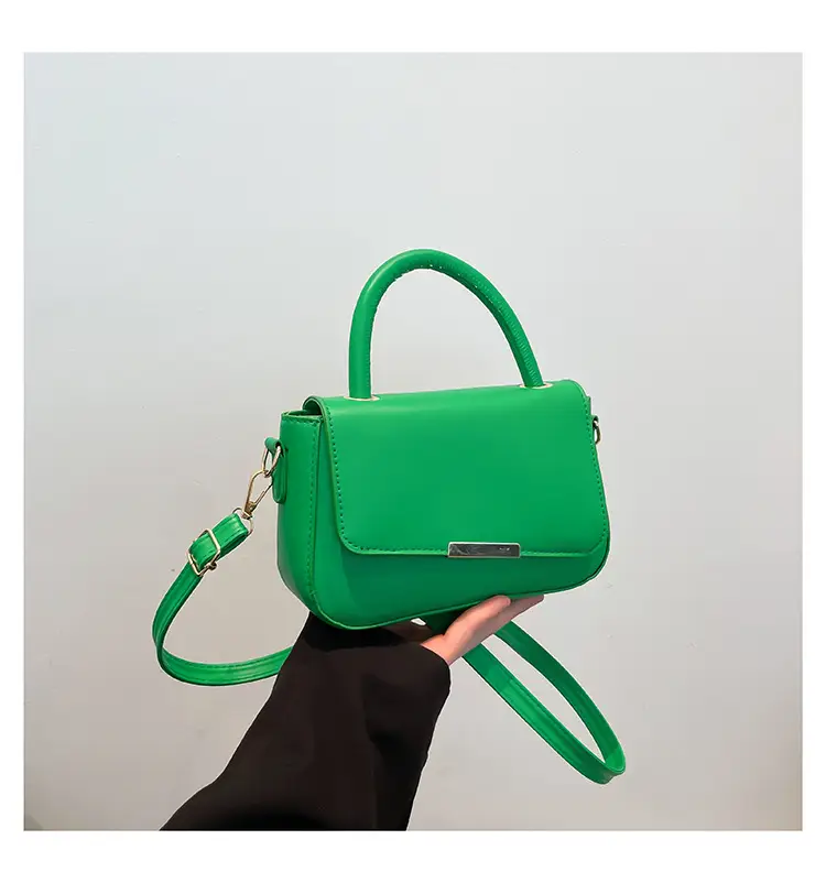 Green Square Shoulder Bag for Women 2025 - Image 4