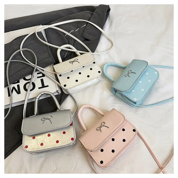 Pink Polka Dot Butterfly Shoulder Bag for Women — feature 35