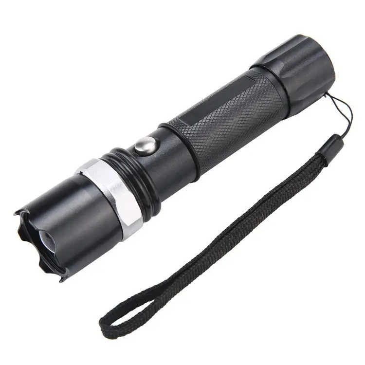 Rechargeable Aluminum Flashlight Three-Speed Zoom - Image 5