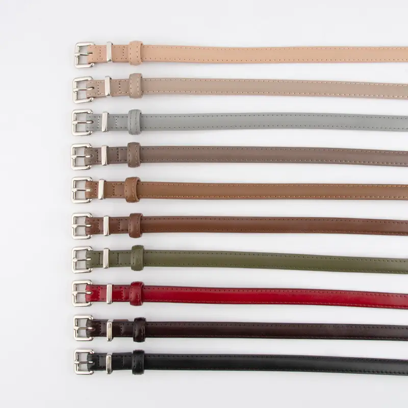 Women's Genuine Leather Vintage Buckle Slimming Belt Brown