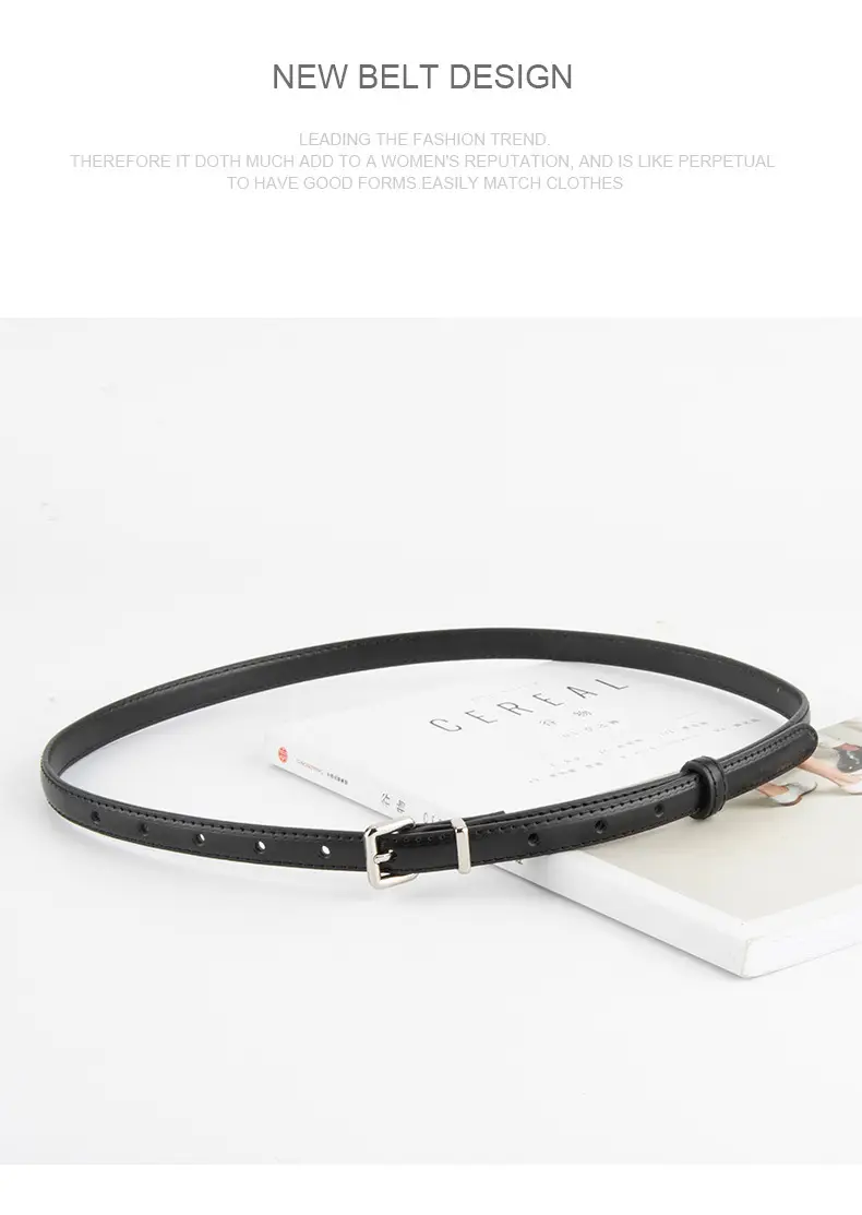 Women's Genuine Leather Vintage Buckle Slimming Belt Brown — feature 12