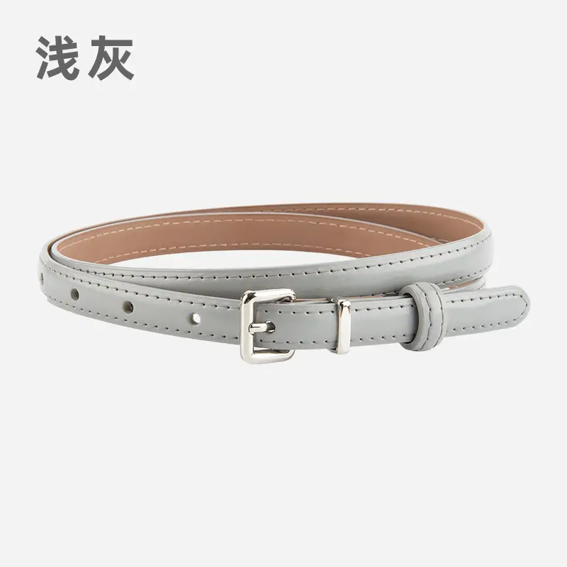 Women's Genuine Leather Vintage Buckle Slimming Belt Brown