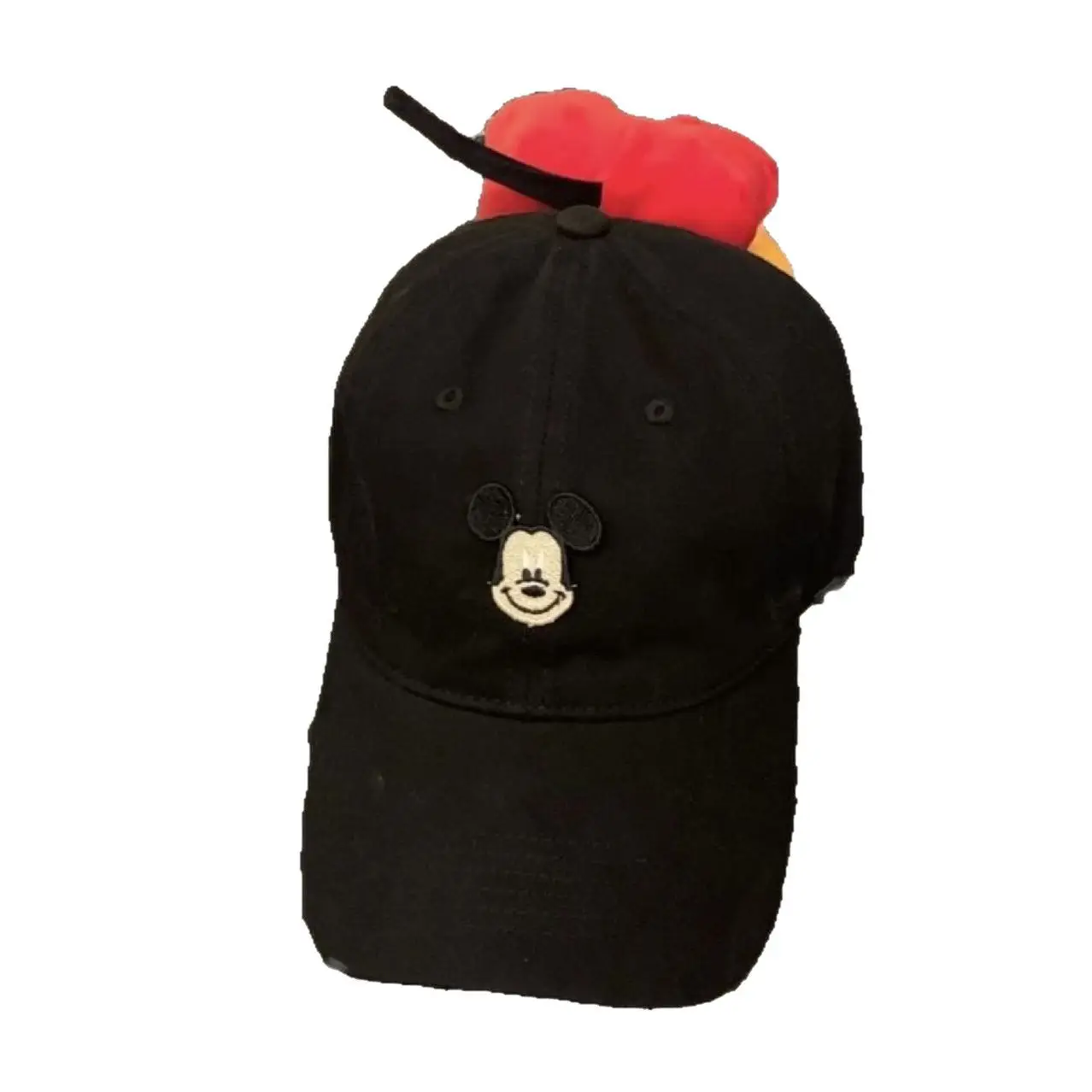 Mickey Mouse Tail Cap with Red Bow Sunshade - Image 5