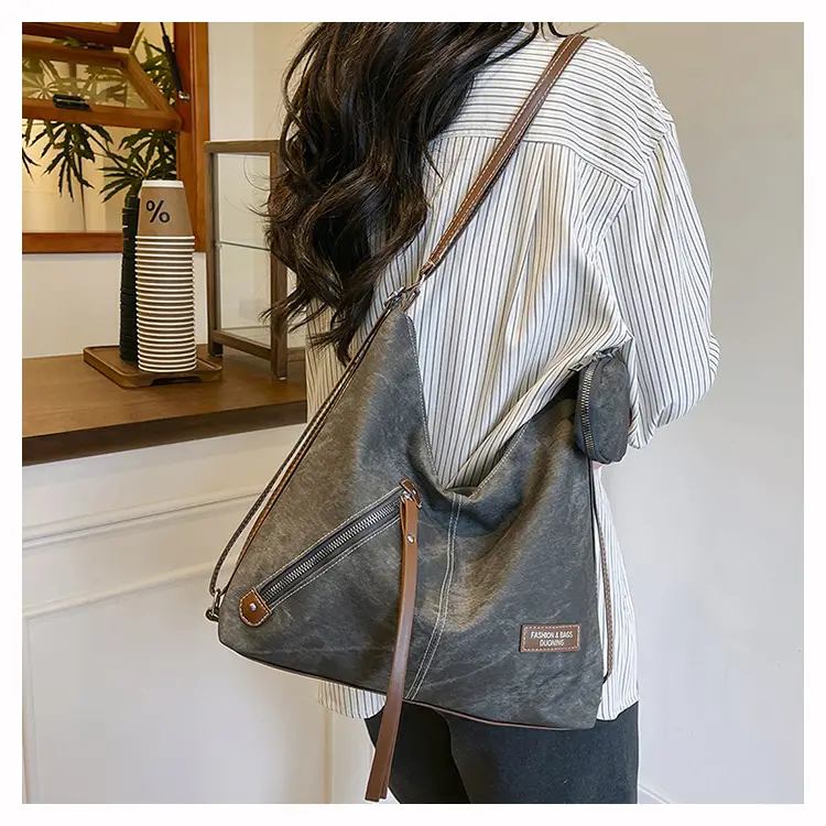 Blue Leather Strap Women's Shoulder Bag — feature 15