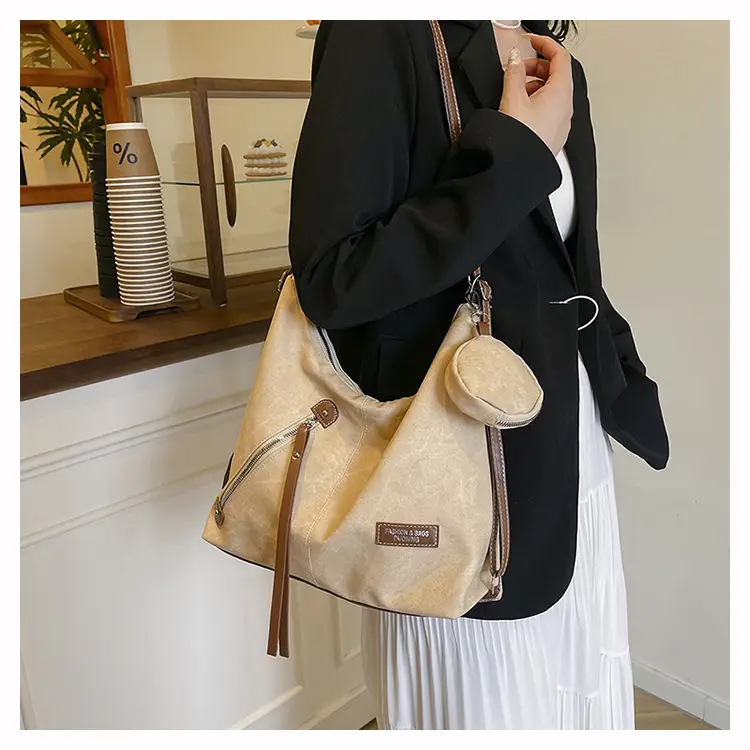 Blue Leather Strap Women's Shoulder Bag — feature 27