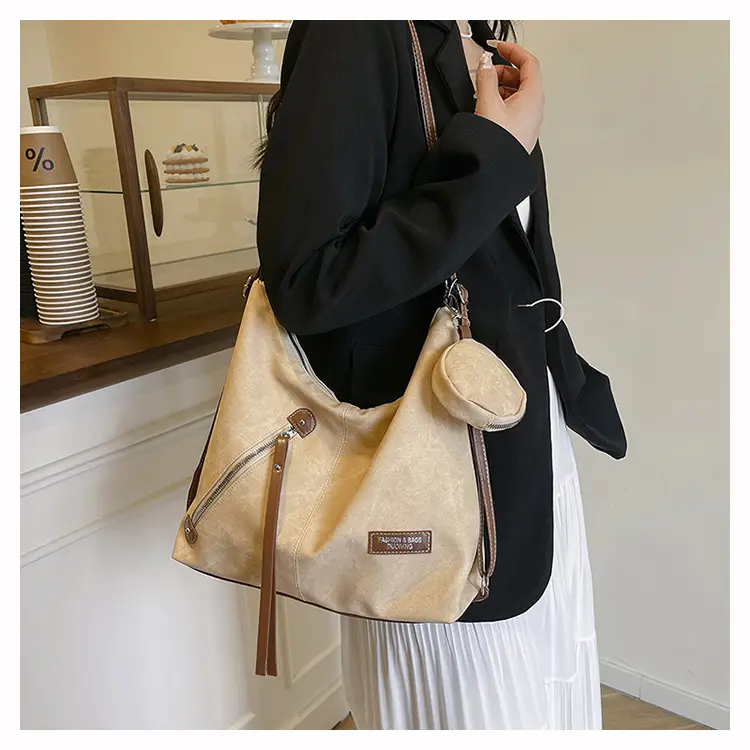 Blue Leather Strap Women's Shoulder Bag — feature 28