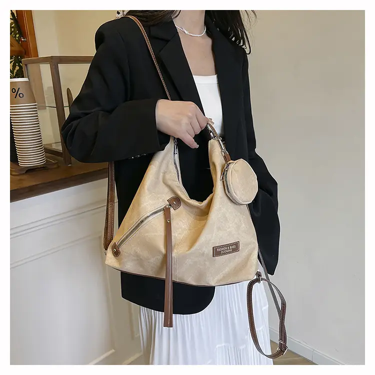 Blue Leather Strap Women's Shoulder Bag — feature 30
