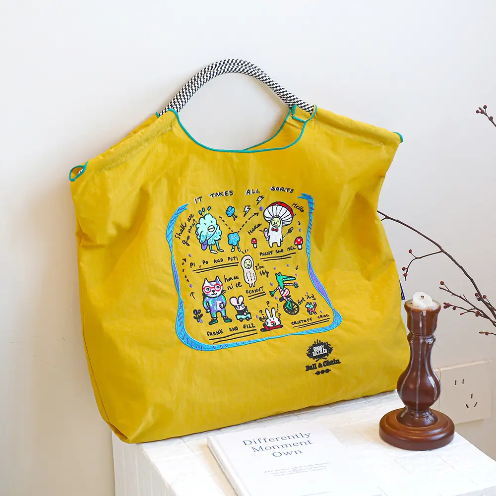 Japanese Style Embroidered Tote Bag for Women - Image 22