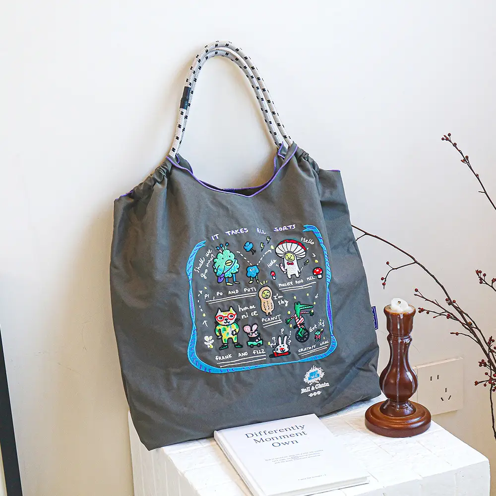 Japanese Style Embroidered Tote Bag for Women - Image 23