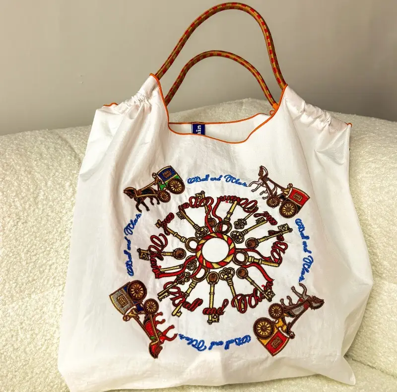 Japanese Style Embroidered Tote Bag for Women - Image 25