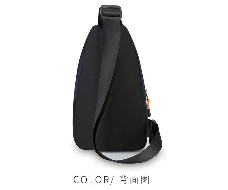 Men's Korean Style Oxford Cloth Chest Bag Blue — feature 26