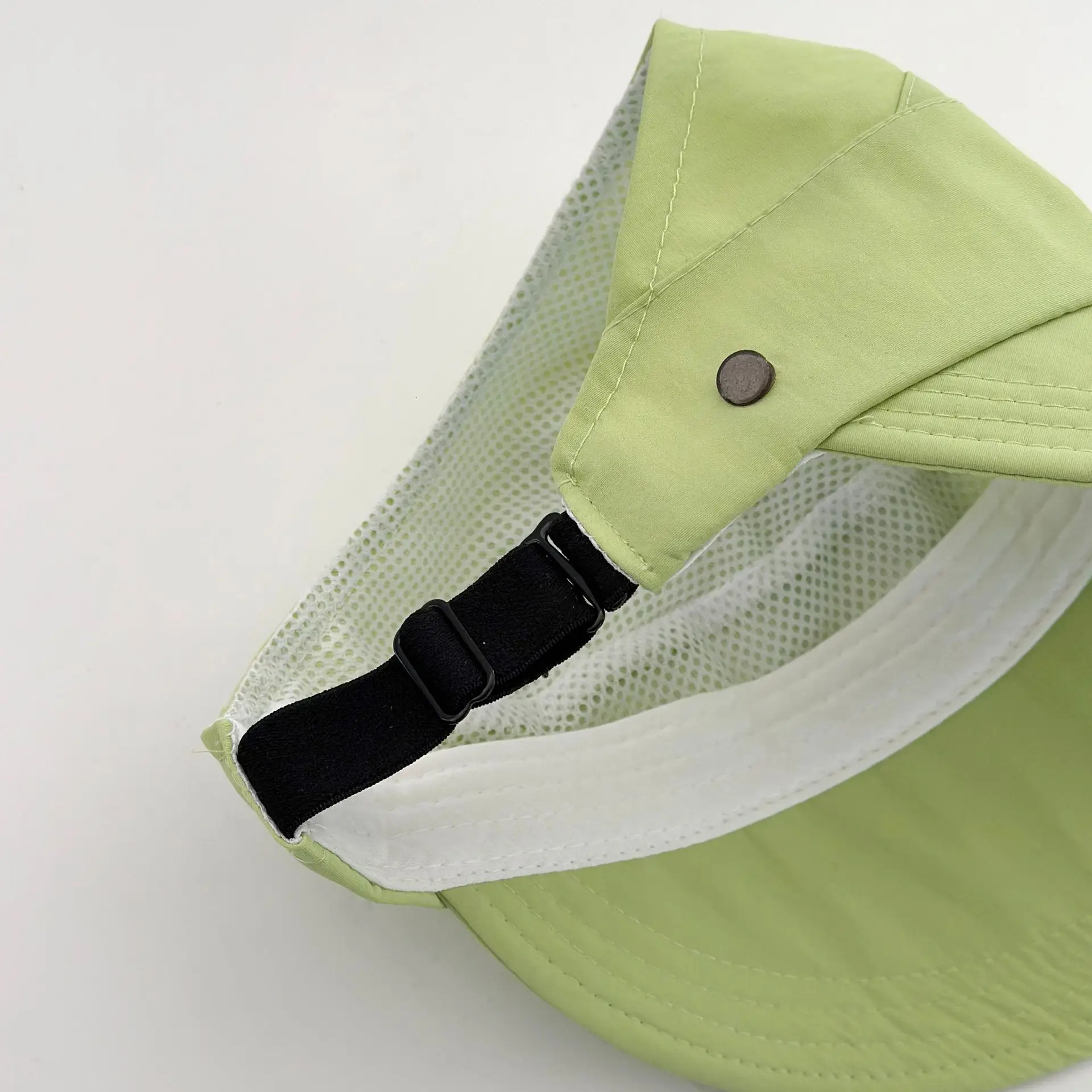 Kids Green Mesh Open Top Cycling Hat - Image 10