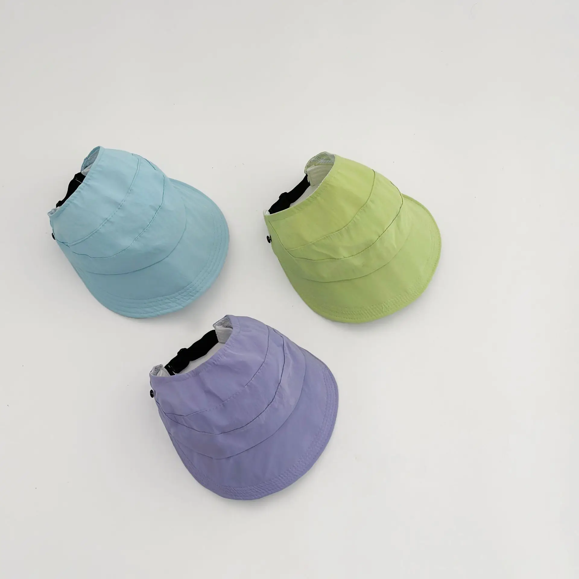 Kids Green Mesh Open Top Cycling Hat — feature 4