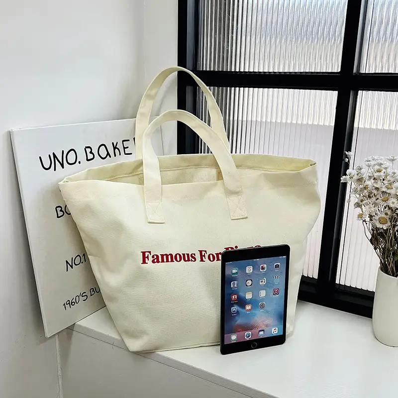Famous For Pizza Canvas Tote Bag Extra Large — feature 39