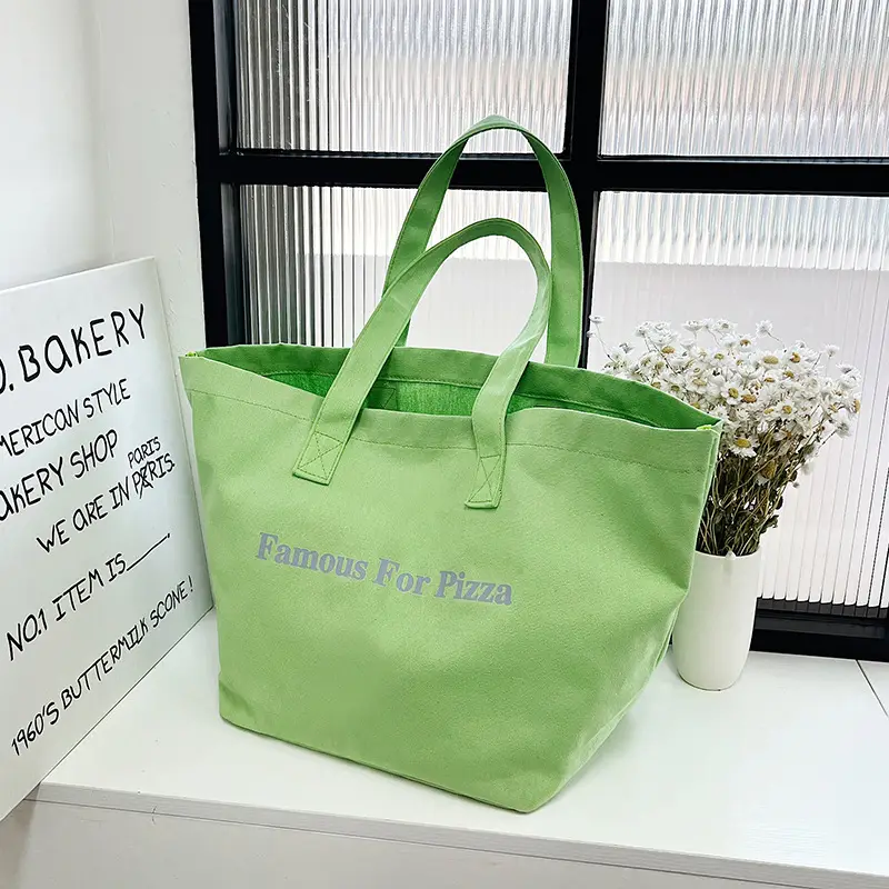 Famous For Pizza Canvas Tote Bag Extra Large — feature 46