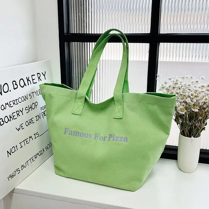 Famous For Pizza Canvas Tote Bag Extra Large — feature 48