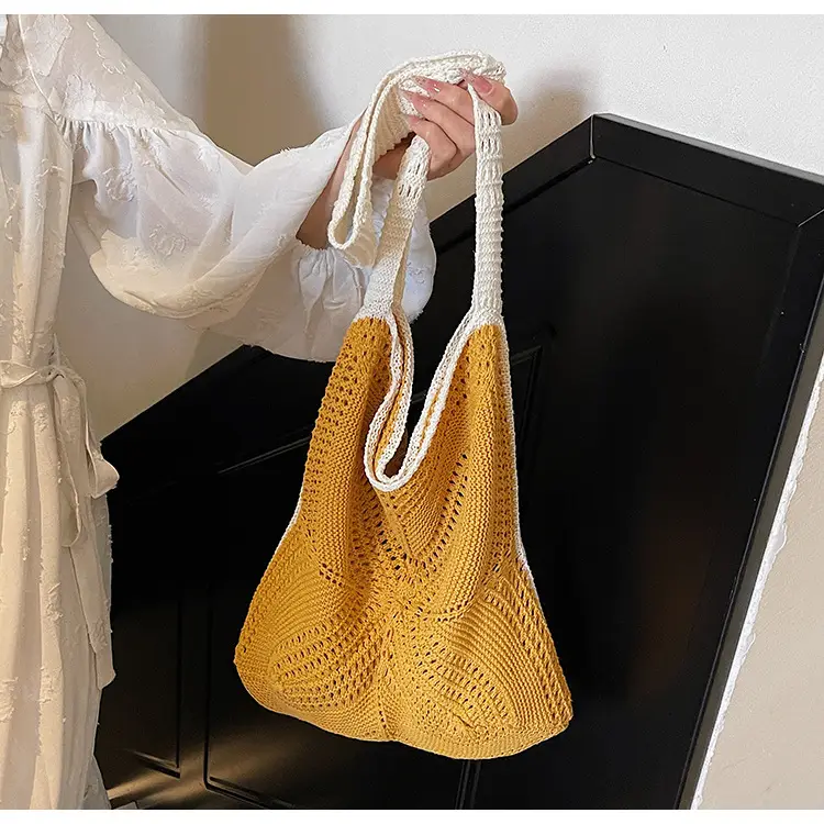 Women Woven Beach Bag Large Capacity Crossbody Shoulder — feature 15