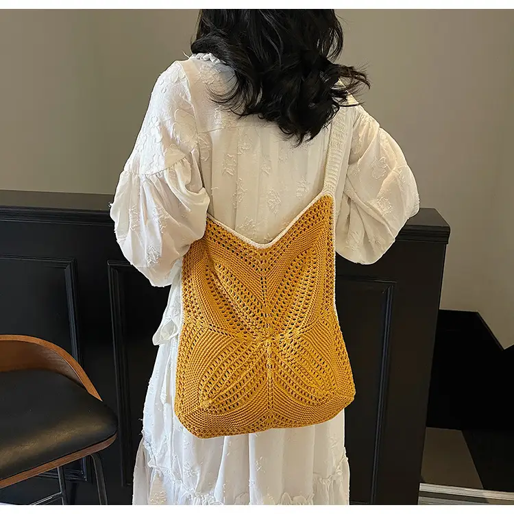 Women Woven Beach Bag Large Capacity Crossbody Shoulder — feature 17