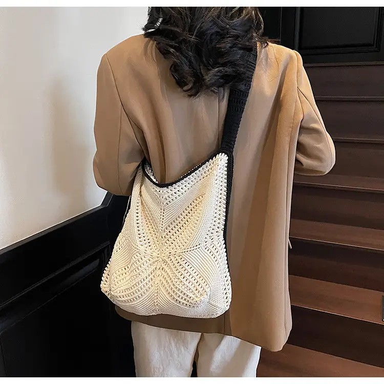 Women Woven Beach Bag Large Capacity Crossbody Shoulder — feature 20