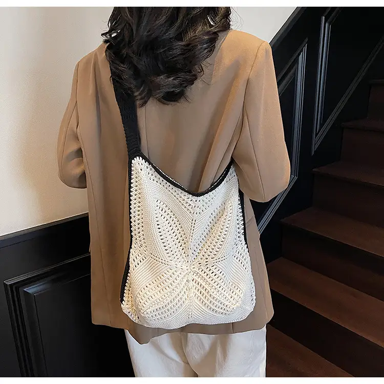 Women Woven Beach Bag Large Capacity Crossbody Shoulder — feature 21