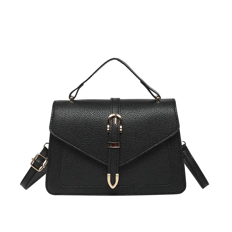 Red Women's Crossbody Bag with Metal Clasp - Image 10