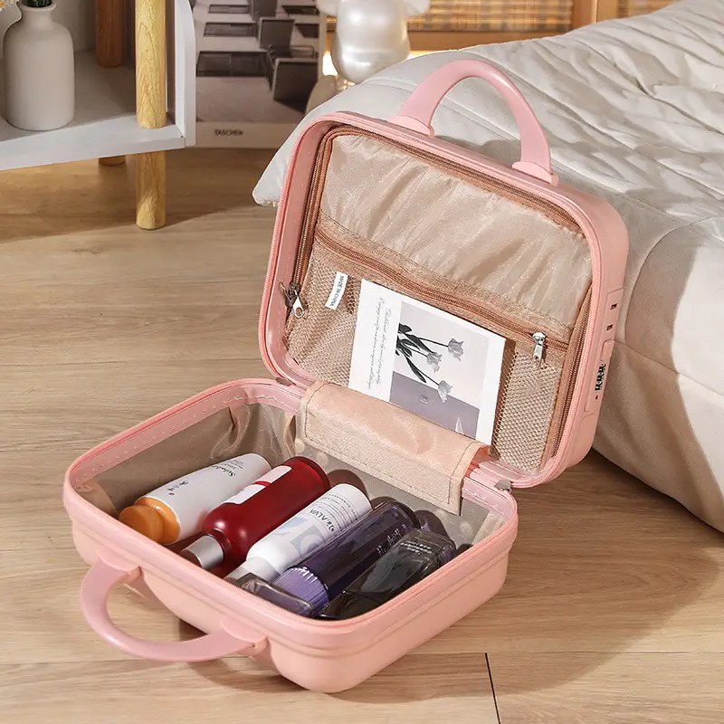 Pink Bear Design 14 Inch Mini Suitcase with Password Lock - Image 18