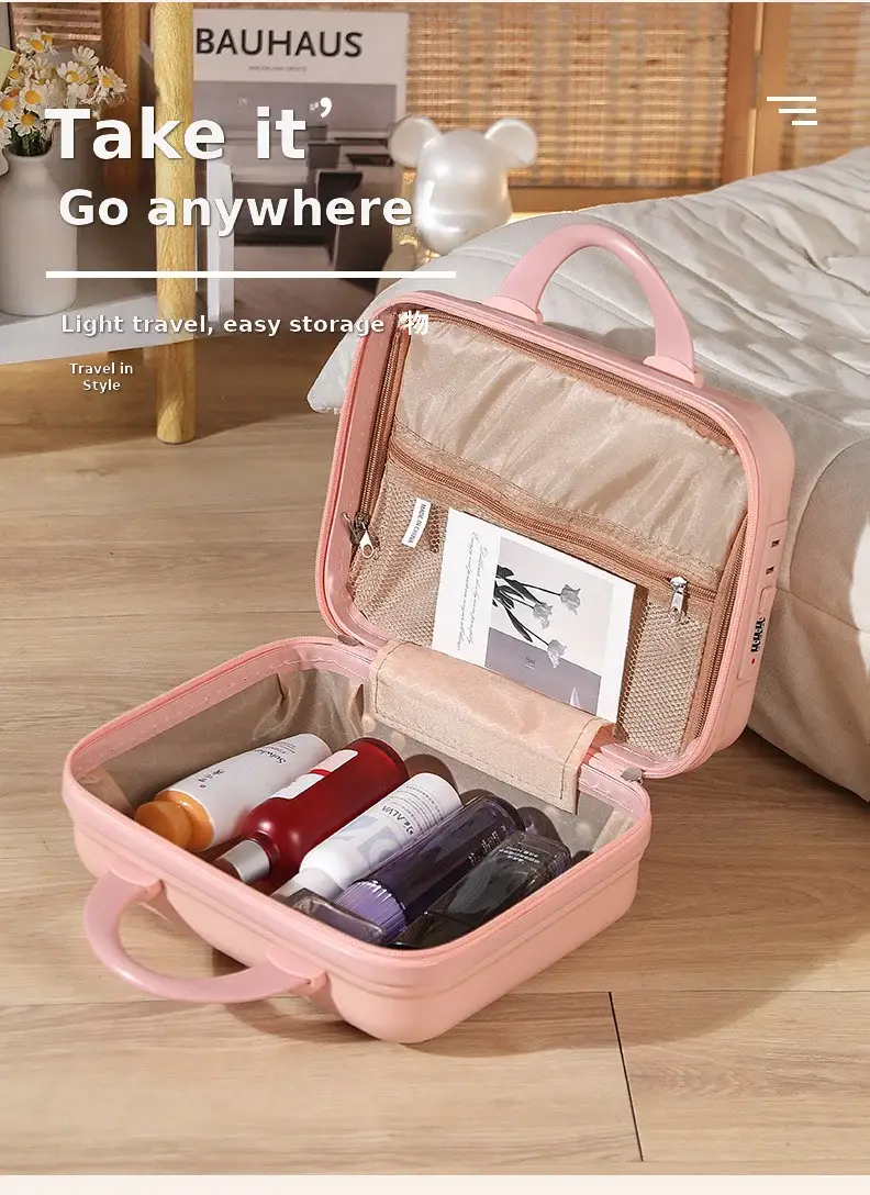 Pink Bear Design 14 Inch Mini Suitcase with Password Lock — feature 3