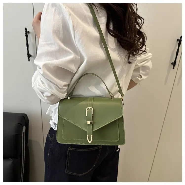 Green Textured Women's Shoulder Bag 2025 Spring Summer — feature 25