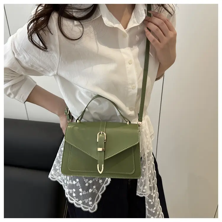 Green Textured Women's Shoulder Bag 2025 Spring Summer — feature 26
