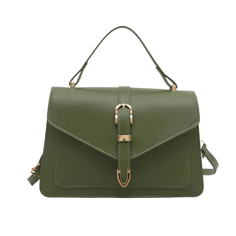 Green Textured Women's Shoulder Bag 2025 Spring Summer - Image 5