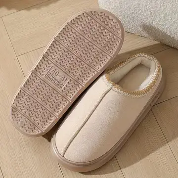 Cross-Border Suede Ethnic Style Cotton Slippers for Women, Indoor and Outdoor Wear, Thick-Soled Warm Couple Eva Slippers for Men — feature 11