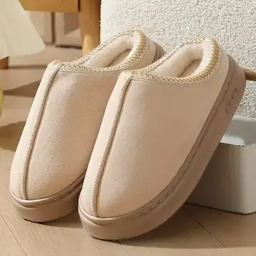 Cross-Border Suede Ethnic Style Cotton Slippers for Women, Indoor and Outdoor Wear, Thick-Soled Warm Couple Eva Slippers for Men — feature 4