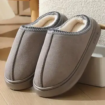 Cross-Border Suede Ethnic Style Cotton Slippers for Women, Indoor and Outdoor Wear, Thick-Soled Warm Couple Eva Slippers for Men — feature 8