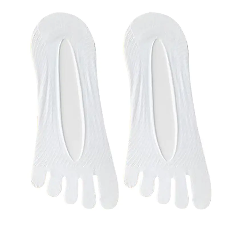 Socks women's spring and summer thin toe socks shallow mouth invisible do not fall silicone non-slip mesh breathable ice silk boat socks