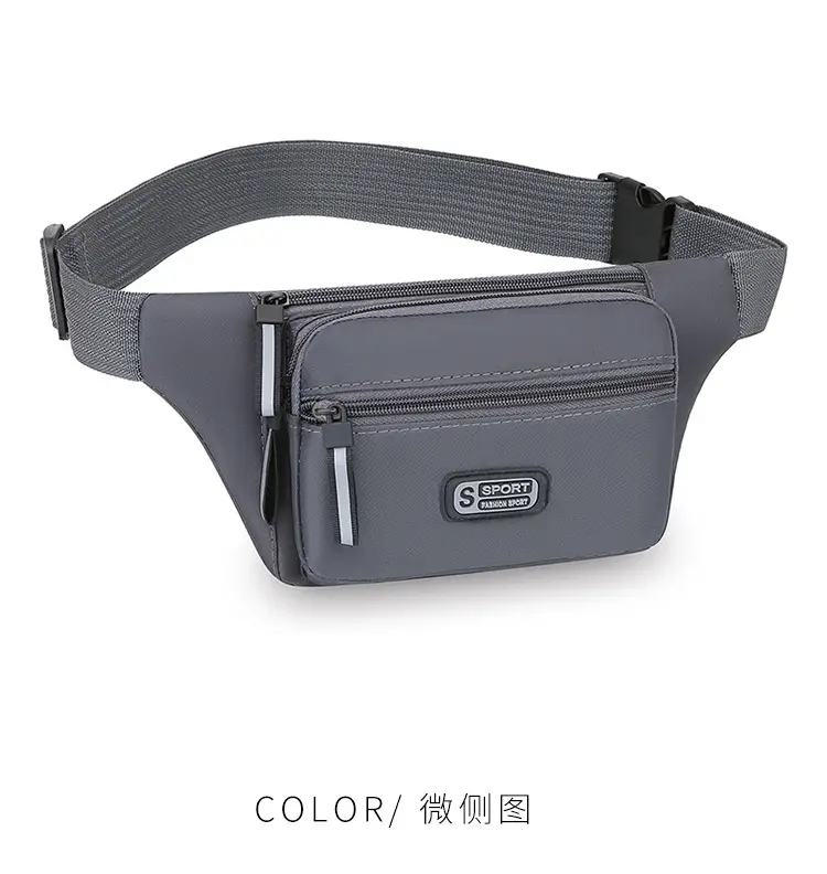 Men's Lightweight Portable Chest Bag Black All-Match — feature 14