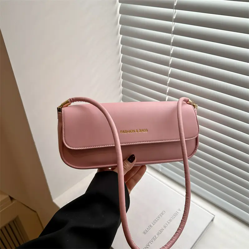 Women's 2025 Spring Shoulder Bags Black Pink White Brown - Image 7