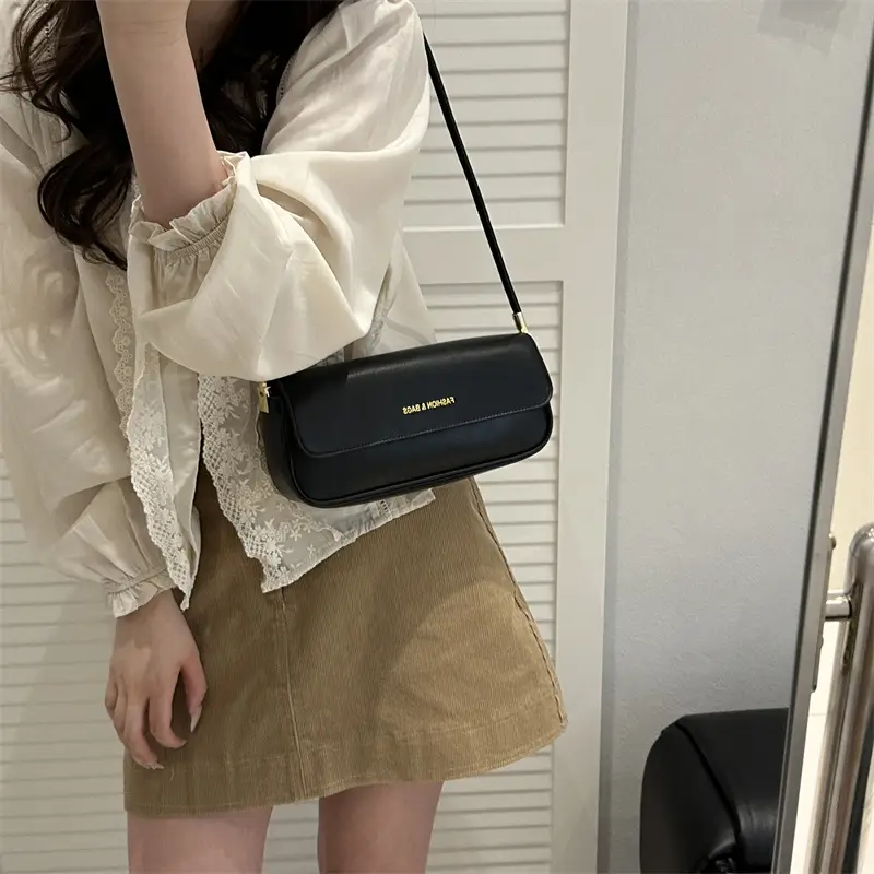 Women's 2025 Spring Shoulder Bags Black Pink White Brown - Image 9