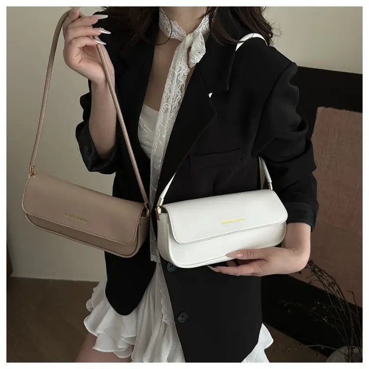 Women's 2025 Spring Shoulder Bags Black Pink White Brown — feature 11