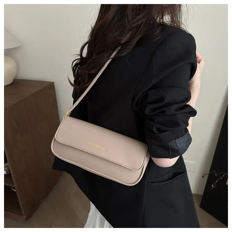 Women's 2025 Spring Shoulder Bags Black Pink White Brown — feature 12