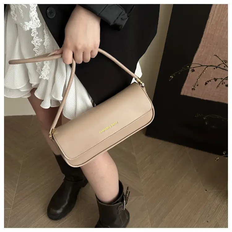 Women's 2025 Spring Shoulder Bags Black Pink White Brown — feature 15