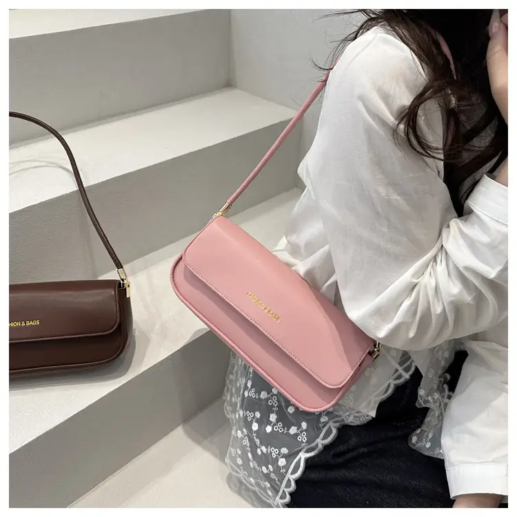 Women's 2025 Spring Shoulder Bags Black Pink White Brown — feature 16