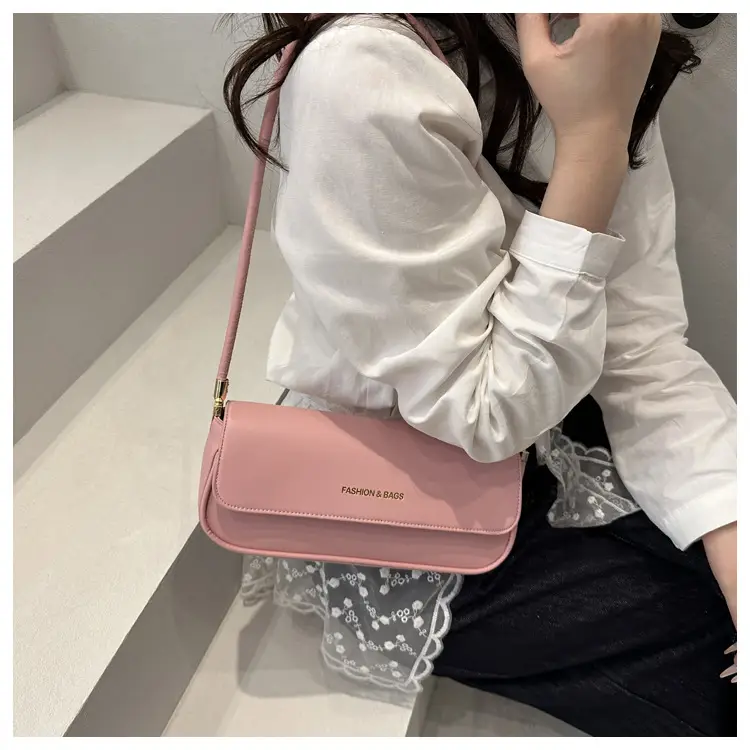Women's 2025 Spring Shoulder Bags Black Pink White Brown — feature 17