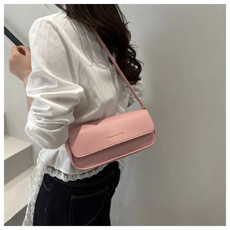 Women's 2025 Spring Shoulder Bags Black Pink White Brown — feature 20